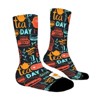 Dsane Drink And Food Women Printed Crew Socks Funny Funky Socks Soft Polyester Novelty Gifts for Artists Men - 4 of 4