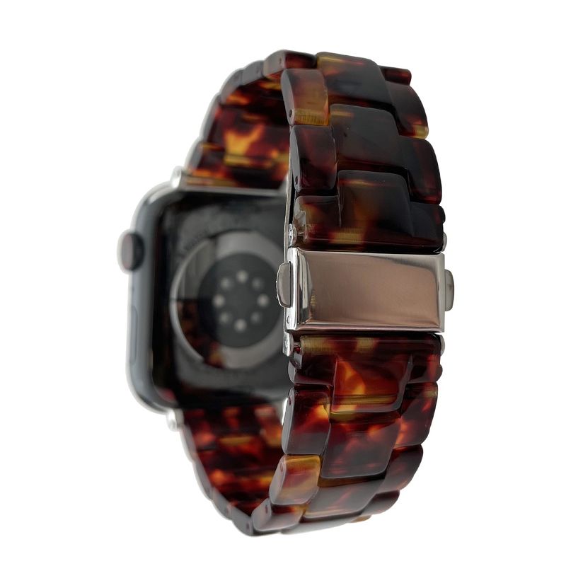 Olivia Pratt Tortoise Resin Apple Watch Band, 5 of 6