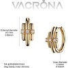 Cubic Zirconia Huggie Earrings 14k Gold Plated Tiny Earrings Small Huggie Hoop Earrings Simple Lightweight Hoops Gift for Women - 4 of 4