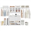 Aheaplus Set of Two 80"-120"W Closet System With Door And Wooden Drawers - 4 of 4