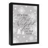 Creative Products The Most Wonderful Time of the Year 13.73 x 19.73 Black Framed Canvas - 2 of 4
