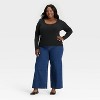 Women's Slim Fit Long Sleeve Scoop Neck Ribbed T-Shirt - Universal Thread™ - 3 of 3