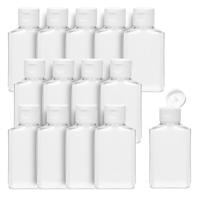 24 Pack Plastic Empty 2oz Travel Bottles with Flip Cap, Refillable Containers for Toiletries, Lotion, Liquid