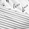 50"x60" Paris Bonjour Reversible Cotton Throw Blanket White - Lush Décor - 4 of 4