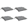 vidaXL Chair Cushions 4 pcs Gray 19.7 in.x19.7 in.x2.8 in. Oxford Fabric - 3 of 4