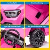 12V Ride On Car/2-Speed Battery Powered Electric Toy Car w/ Headlights,Remote Control,Spring Suspension,Safety Belt - 3 of 4