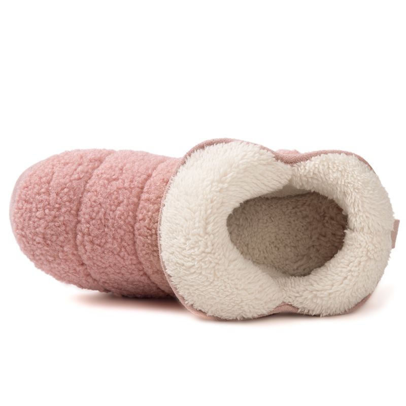 RockDove Women's Fuzzy Fleece House Bootie Ladies' Memory Foam Slipper with Rubber Sole, 4 of 7