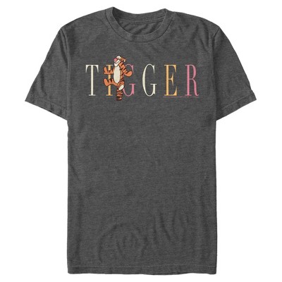 Men's Winnie The Pooh Tigger Colorful Script T-shirt : Target