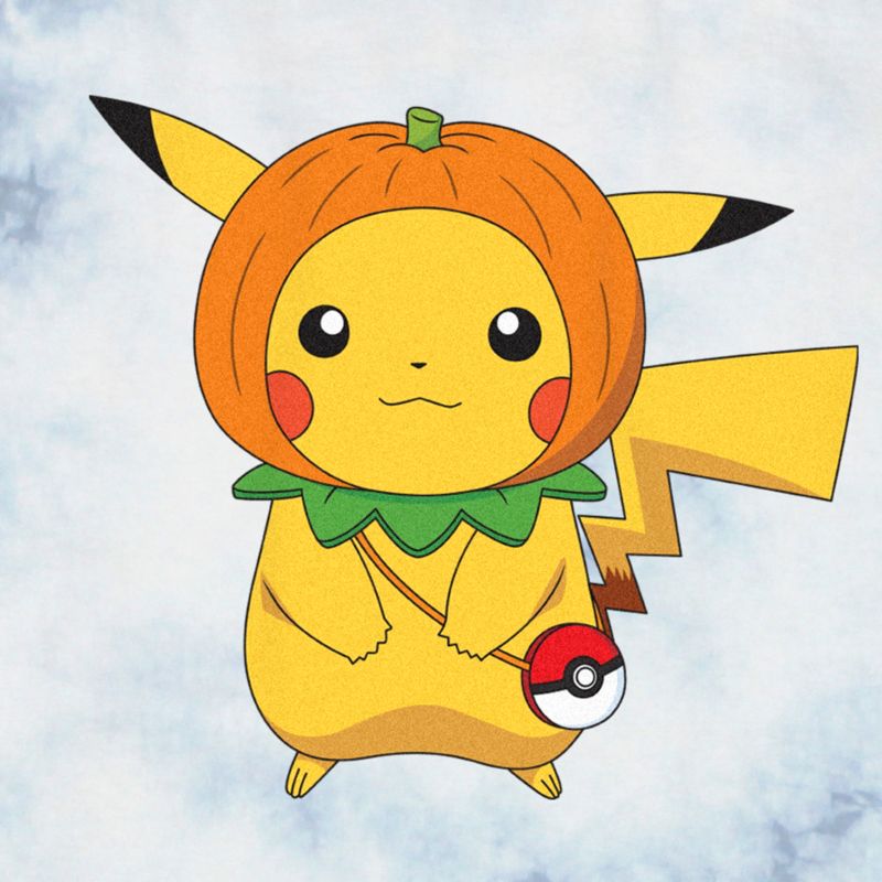 Men's Pokemon Halloween Pumpkin Pikachu T-Shirt, 2 of 5