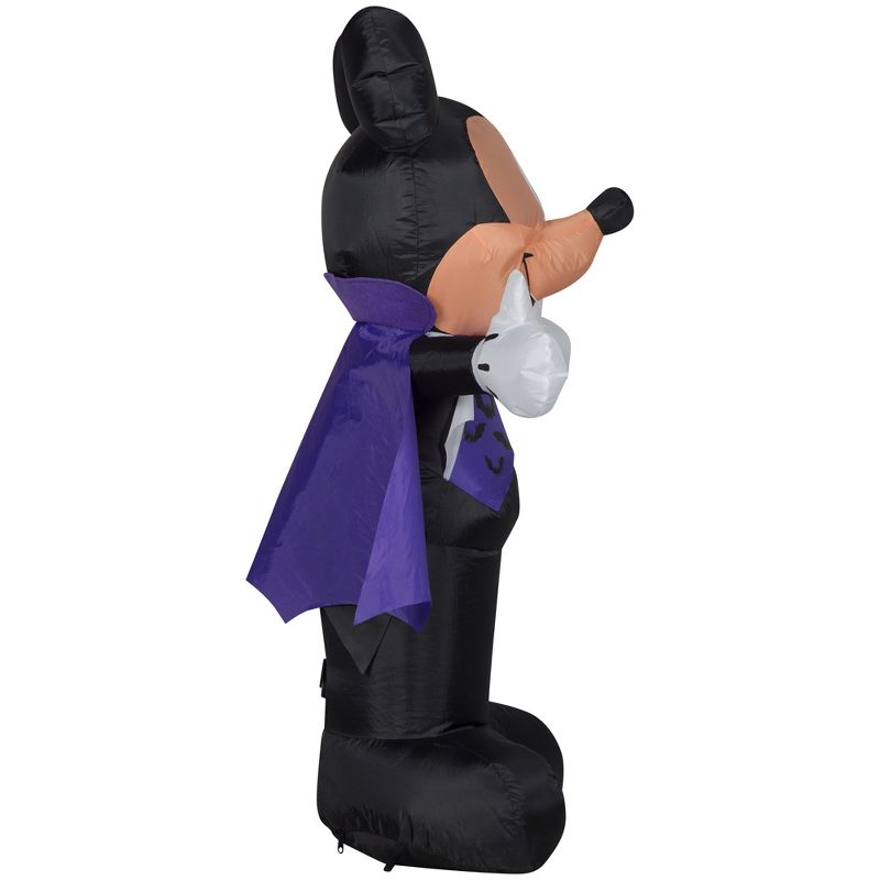 Disney Airblown Inflatable Mickey in Vampire Costume Disney , 3.5 ft Tall, Multicolored, 3 of 7