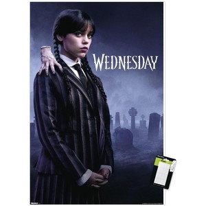 Trends International Wednesday: Season 2 (2025) - Wednesday & Thing One Sheet Unframed Wall Poster Prints - 1 of 4