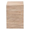 bali & pari Julia Woven Grasscloth 1 Drawer Nightstand Natural/Gold - 4 of 4