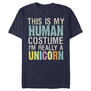 Men's Lost Gods Unicorn in Human Costume T-Shirt - 1 of 4