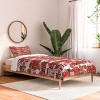 Deny Designs Twin/ Twin Extra Long Cynthia Gingerbread Village Comforter and Pillow Sham Pink - 2 of 4