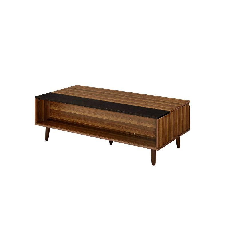 Avala Coffee Table with Lift Top Walnut/Black - Acme Furniture, 1 of 8