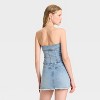 Women's Zip-Front Denim Tube Top - Wild Fable™ - 2 of 3
