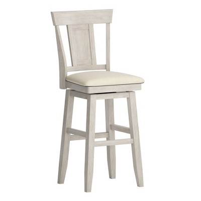 29" South Hill Panel Back Wood Swivel Height Barstool - Inspire Q