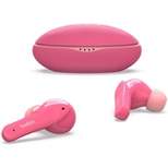 Belkin SOUNDFORM Nano, True Wireless Earbuds for Kids, 85dB Limit for Ear Protection, IPX5 Sweat and Water Resistant, 24 Hours Play PAC003BTPK (Pink)