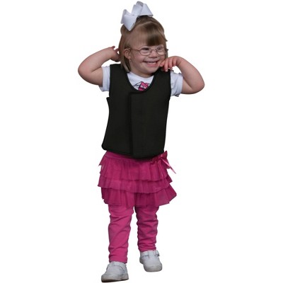 Abilitations Adjustable Deep Pressure Sensory Vest, Adult Large, 36 to 38 Inches, Black