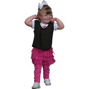 Abilitations Adjustable Deep Pressure Sensory Vest, Adult Large, 36 to 38 Inches, Black - 1 of 1