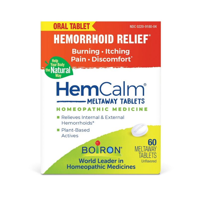 Boiron HemCalm Homeopathic Medicine For Hemorrhoid Relief  -  60 Tablet, 3 of 5