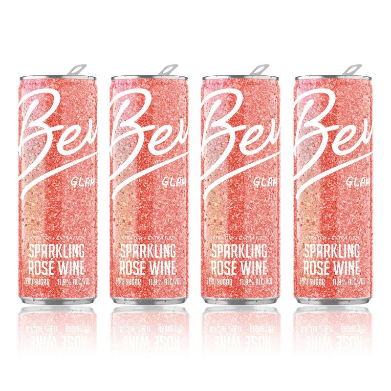Bev Glam Ros&#233; Wine - 4pk/250ml Cans, 5 of 6