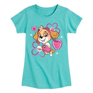 Girls' - Paw Patrol - Skye Sketch Fitted Short Sleeve Graphic T-Shirt - 1 of 4