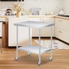 Stainless Steel Storage Table with Gloves, Cloth, Full Stainless Steel Work Table, Heavy Duty Durable Metal Storage, Food Prep Table - 3 of 4