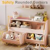 Petrimins  Toy Storage Organizer for Kids, Toy Storage Cabinet with Drawers, Boys and Girls Toy Shelf with Wheels, Kids Bookshelf for Bedroom - 4 of 4