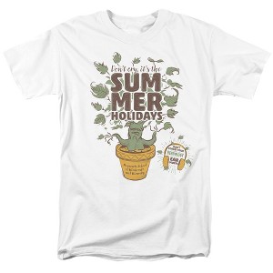 Harry Potter Floral Crest Adult T-Shirt White - 1 of 4