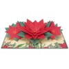 Paper Love  Poinsettia Flower Pop Up Christmas Card - 3 of 4