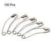 Unique Bargains Metal Blankets Crafts Brooch Making Home Sewing Curved Safety Pins 100 Pcs - 3 of 4