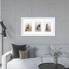 Courtside Market Classic Hues Portrait Frame Collection White 10"x20" 3-4x6 Openings - 2 of 2