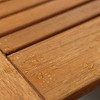 LuxenHome Carmel Solid Wood Extendable Outdoor Dining Table Brown - 3 of 4