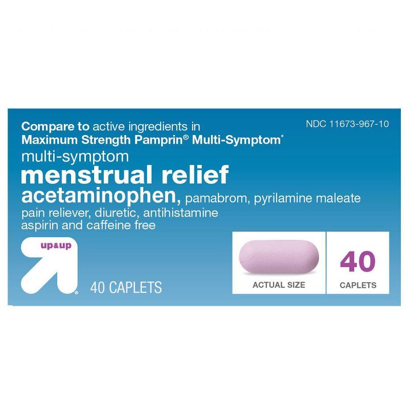 Acetaminophen Multi Symptom Menstrual Relief Caplets - 40ct - up &#38; up&#8482;, 1 of 6