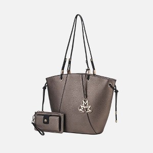 MKF Collection Liv Vegan Leather Women’s Tote Handbag with Matching Wallet by Mia K - 1 of 4