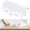 YIGII  Shelf Divider for Closet, Adjustable Purse Organizers Handbag Separators Storage Organizer Bookshelf  Dividers in Bedroom ，White - 2 of 4
