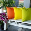 TopComfy Support Pillow Weather Resistant Skin Friendly Fabric for Outdoor Patio Use, Orange, 17"*17"*10" - 3 of 4