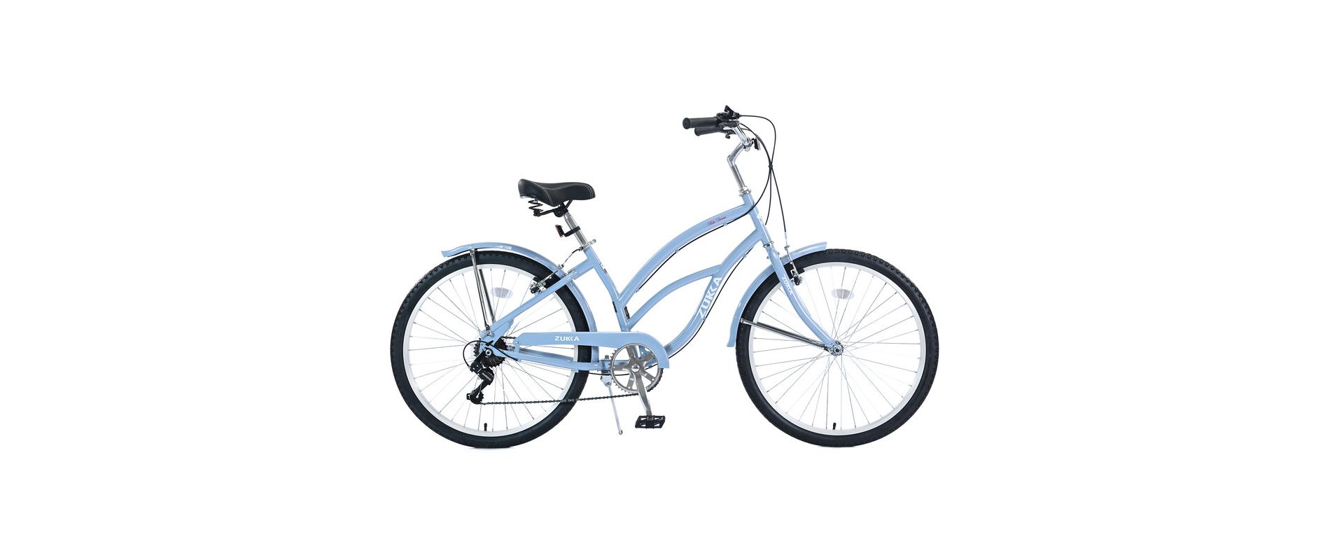 Aukfa 26 Inch  Cruiser Bike 7 Speed, Easy Installation, Steel Frame Commuter Bike Women's Men's Premium, Multiple Colors