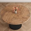 Living Room Barrel Table,  Board Round Barrel Table Set，Stylish Round Design, - 2 of 4