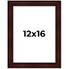 PosterPalooza | Distressed Brown Picture Frame - UV Acrylic, Foam Board Backing, Hanging Hardware - 2 of 4