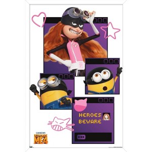 Trends International Illumination Despicable Me 4 - Heroes Beware Framed Wall Poster Prints - 1 of 4