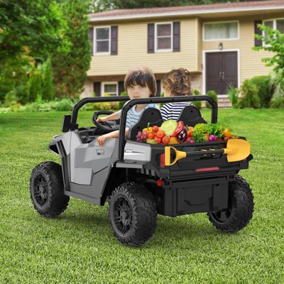 24V Ride-On Dump Truck for Big Kids – 4x4 Electric Car with Remote Control, Interactive Shovel, Bluetooth Speaker & Music