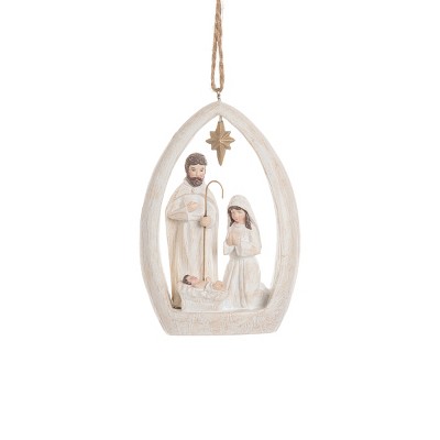 Gallerie II Woodland Nativity Polyresin Holiday Christmas Xmas Ornament