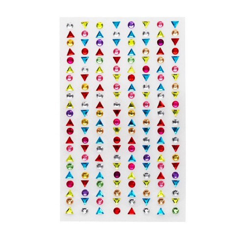 Kids Jewellery Party Colorful Kid Earring Sticker 5 Sheet/300x Crystal Stick