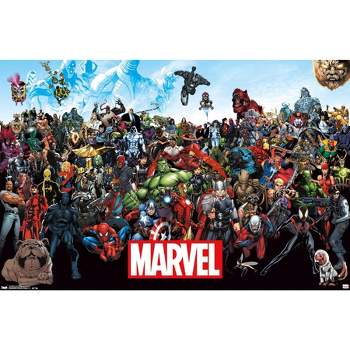 Marvel - The Lineup Framed Poster Trends International : Target