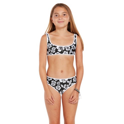 Girls' Simple Tropical Bikini Set - Cat & Jack™ Purple : Target