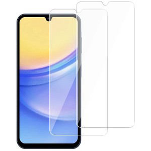 Nakedcellphone Screen Protector for Samsung Galaxy A15 5G and Galaxy A25 5G - Twin Pack Clear Tempered Glass - 1 of 1
