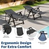couchetOutdoor Patio Folding Chairs Set of 2, Portable Dining Chairs with Armrests, Chaise Lounge Chairs with Footrests, Reclining Chair, 330lbs - 4 of 4
