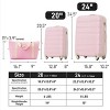 Vynxaria 2-Piece Spinner Hardshell Luggage Set with TSA Lock Lightweight Design Bonus Travel Bag - 4 of 4